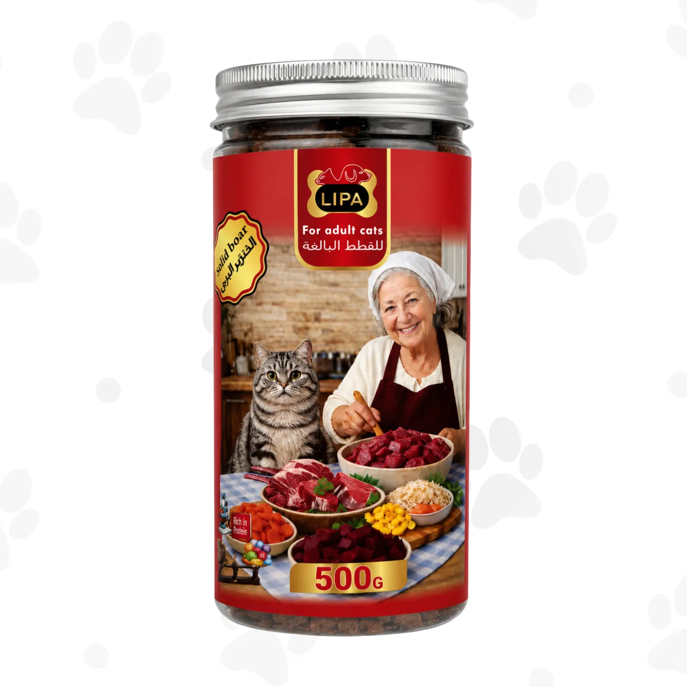 غذا-خشک-گوشت-گراز-گربه 500 گرمی